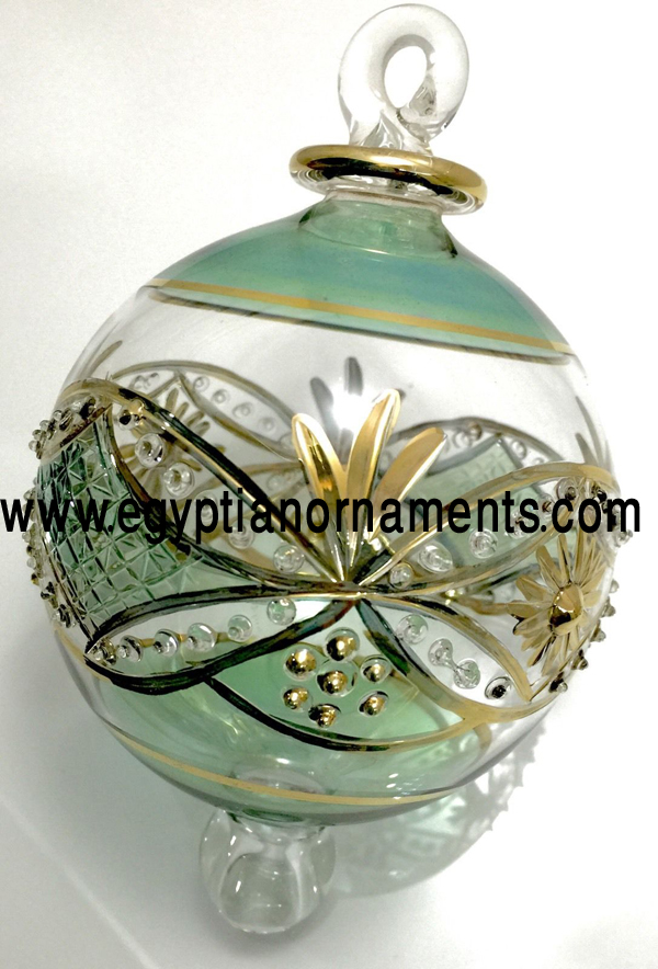Egyptian Hand Blown Glass Ornament