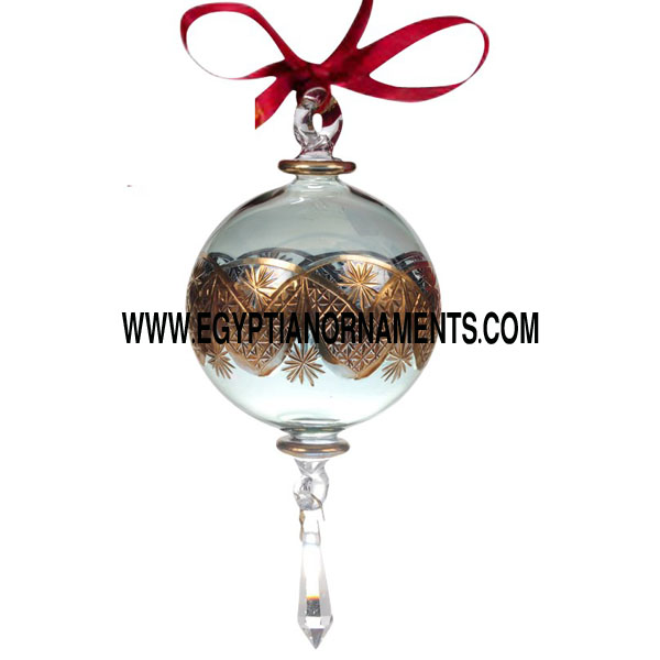 Fine etching ball with crystal drop