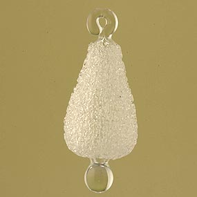 Frosty Glass Christmas Ornament